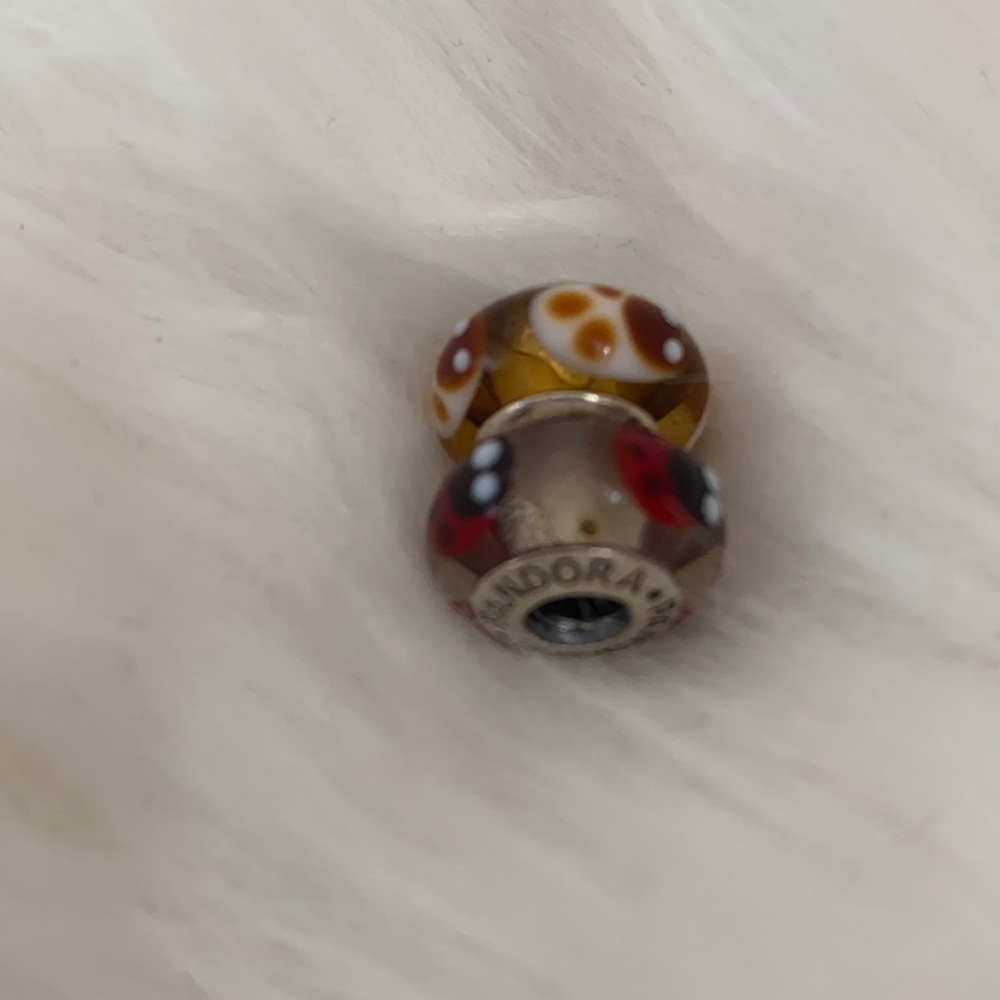 pandora lady bug set